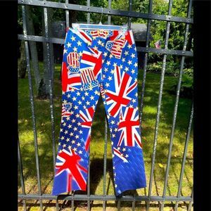 LILI ROSE flag pants with Union Jack design - made in USA